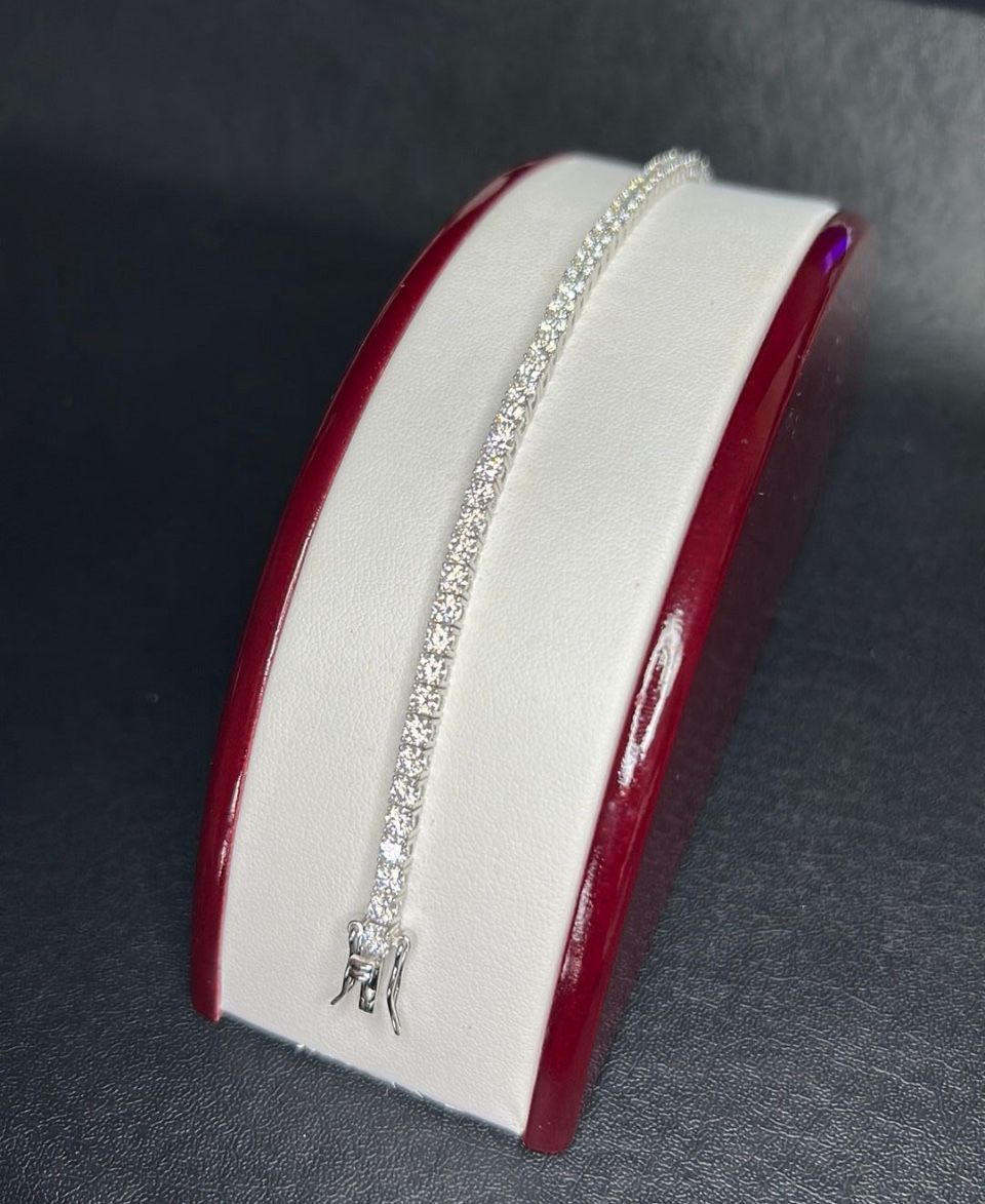 Silver Tennis Bracelet 