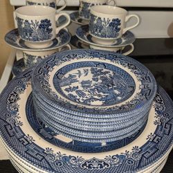 Blue Willow Pattern. Churchill England
