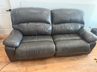 2 Black Power Reclining Sofas