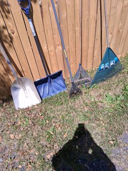 Rakes and shovels.  You can have them for free