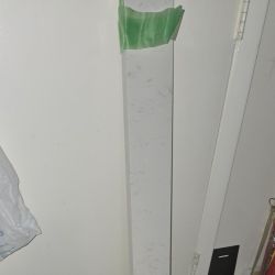 New White With Some Veining Polished Marble Window Sill 