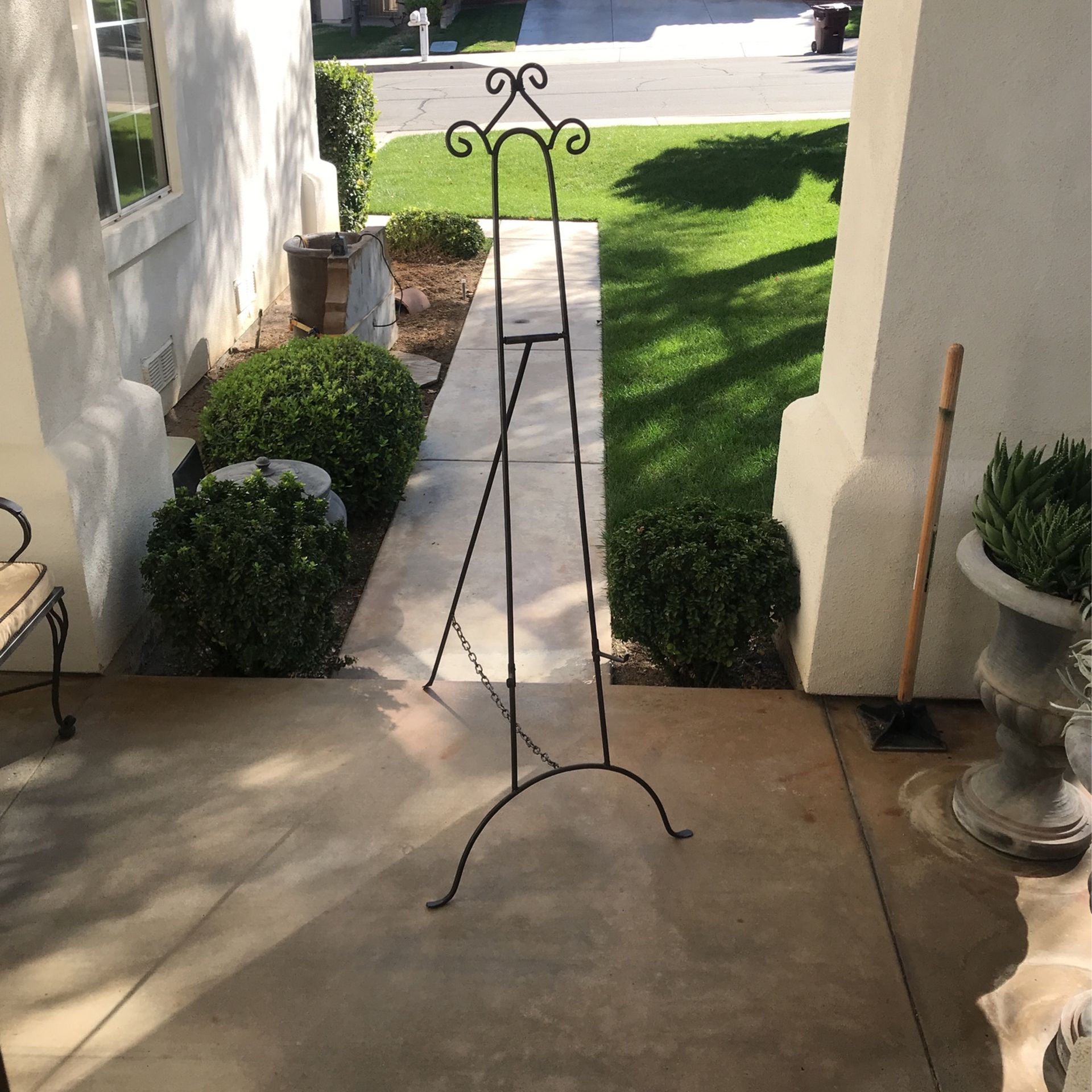 Wrought Iron Easel