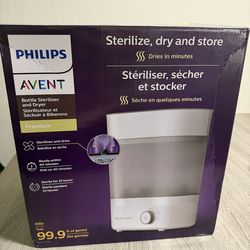 Philips Avent Baby Bottle Sterilizer and Dryer Premium Color white