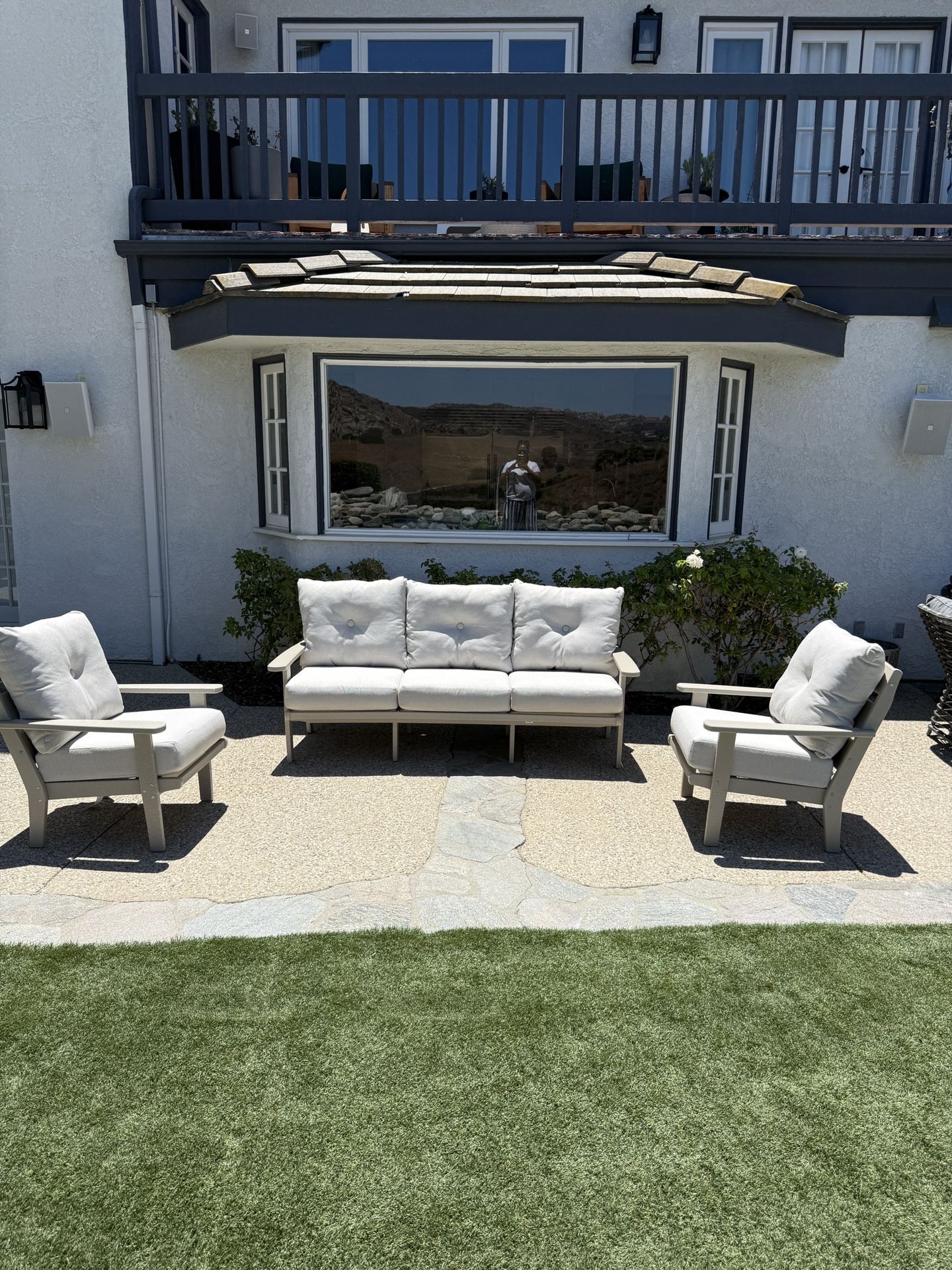 New Outdoor Sofa and Lounge Side Chairs