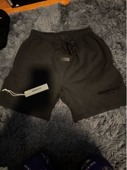 Black Fear of God Essentials short