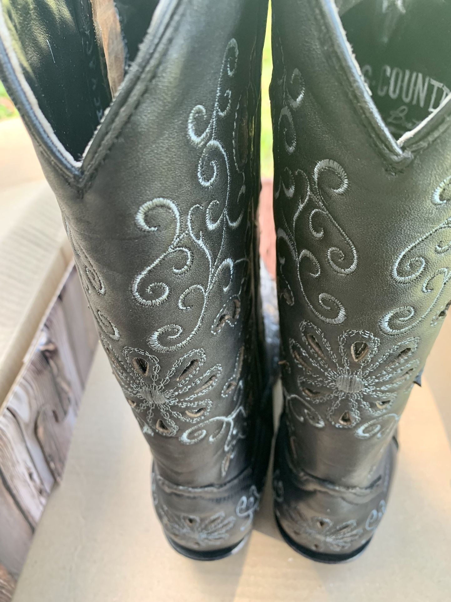 Western Leather Boots 