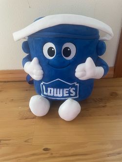 Lowe's Plush Bucket Character Backpack