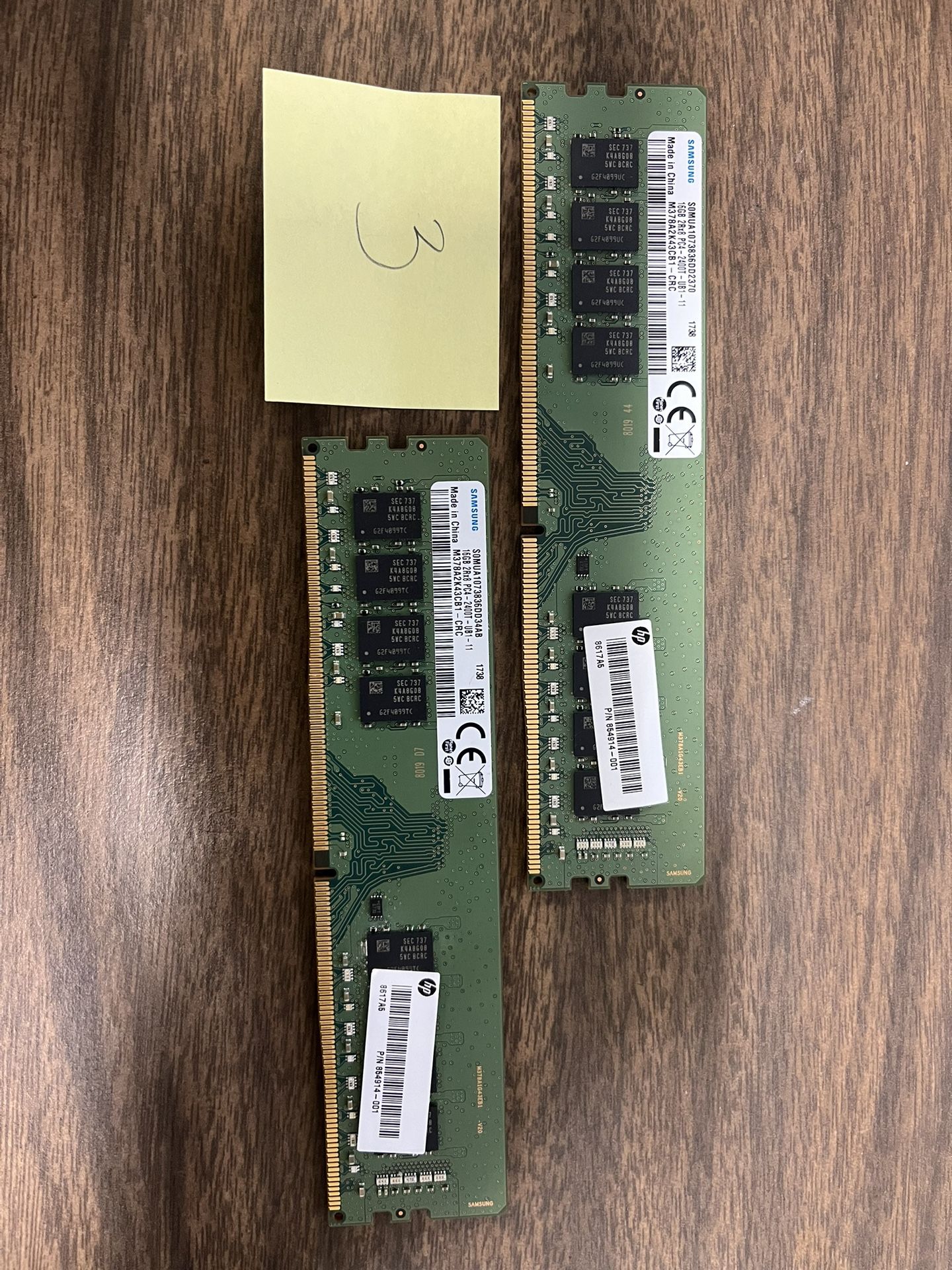 32GB DDR4-2400 Samsung Desktop Ram (2x16GB) #3