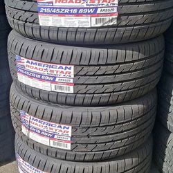 215/45r18 American New set of tires installed and balanced