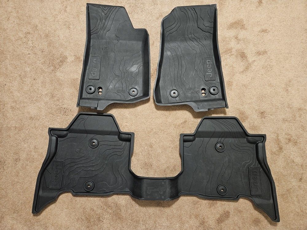 OEM Jeep Wrangler All Weather Floor Mats