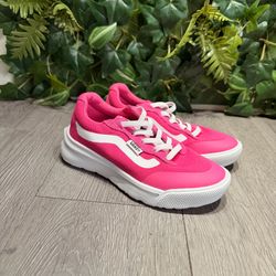 Vans Ultra Range Mesh BRZ Kids Pink White Slip on Sneakers 721356 Sz 12 New