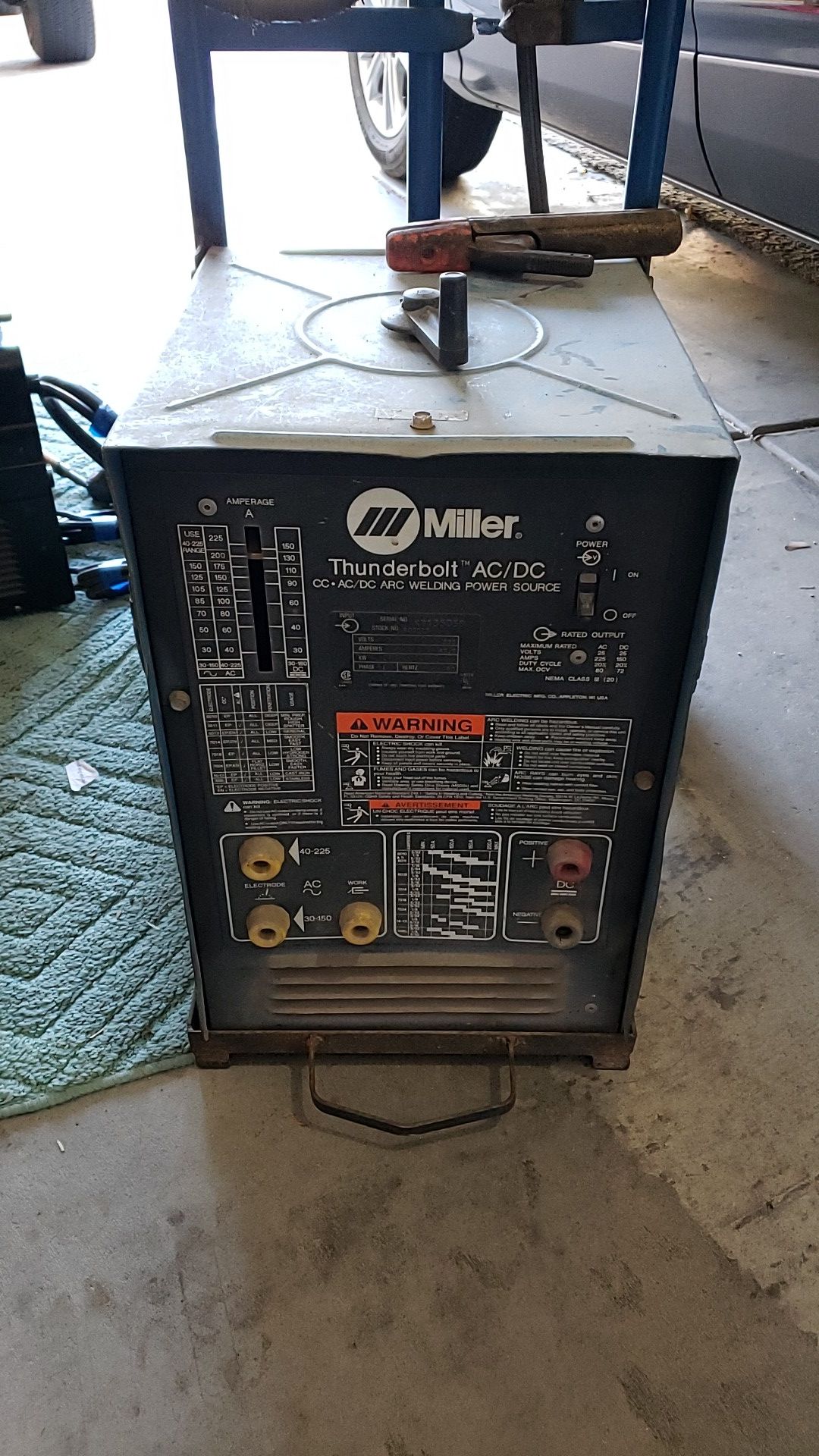 MILLER THUNDERBOLT AC/DC ARK WELDER