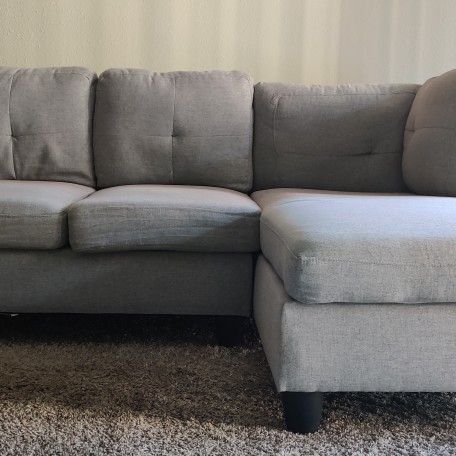 2 Piece Fabric Sectional