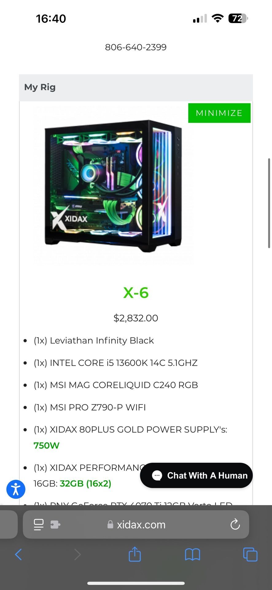 Xidax Custom Computer