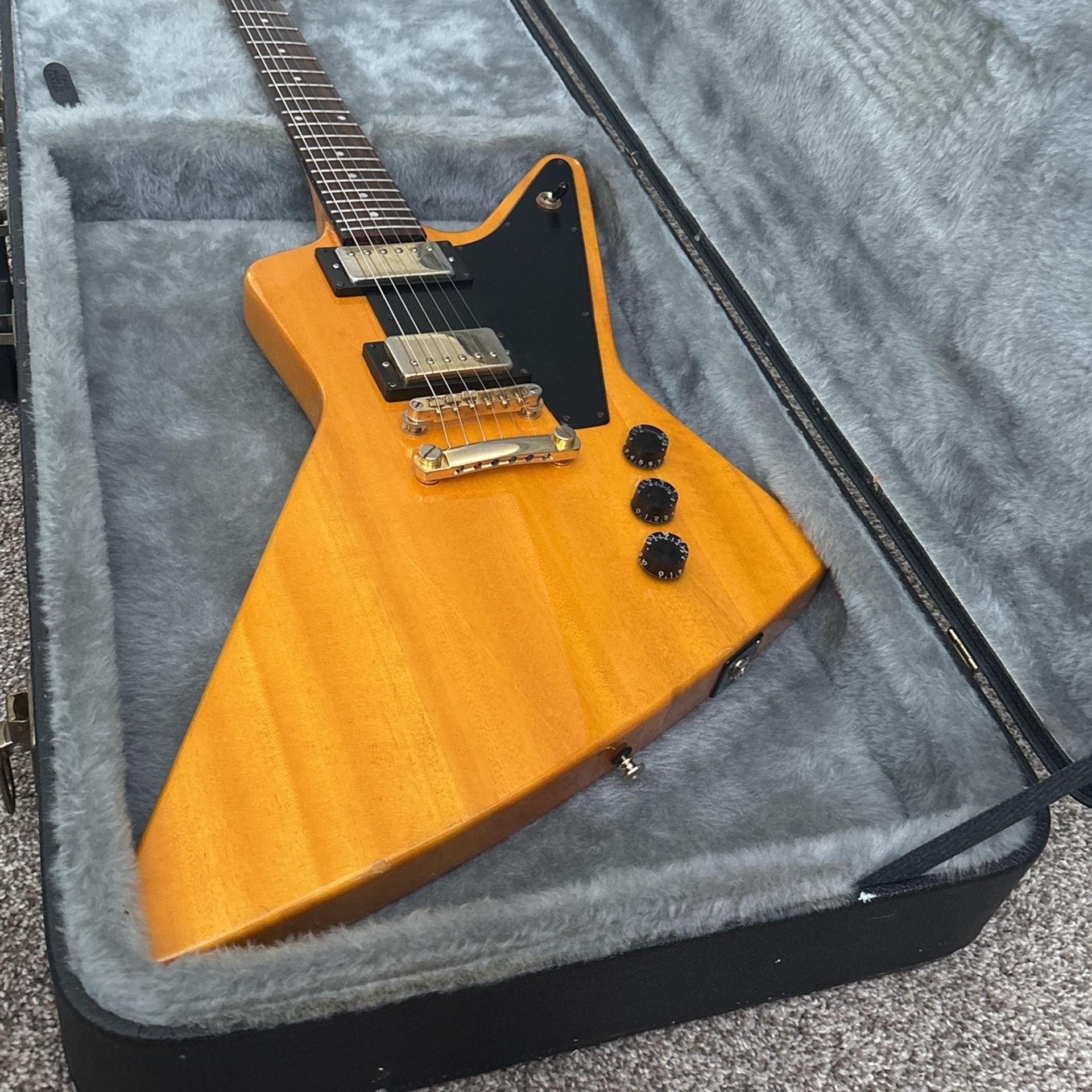 1998 Korina Epiphone Explorer Electric Guitar W/oshc