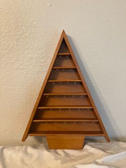 Vintage 1988 Hallmark Shadow Box Memory Tree Wooden Keepsake Ornament Display USA