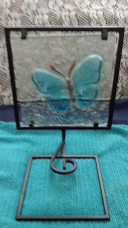 Butterfly votive candle holder