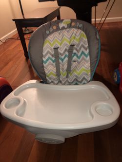High chair on seat