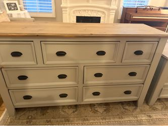 solid wood dresser and nightstands