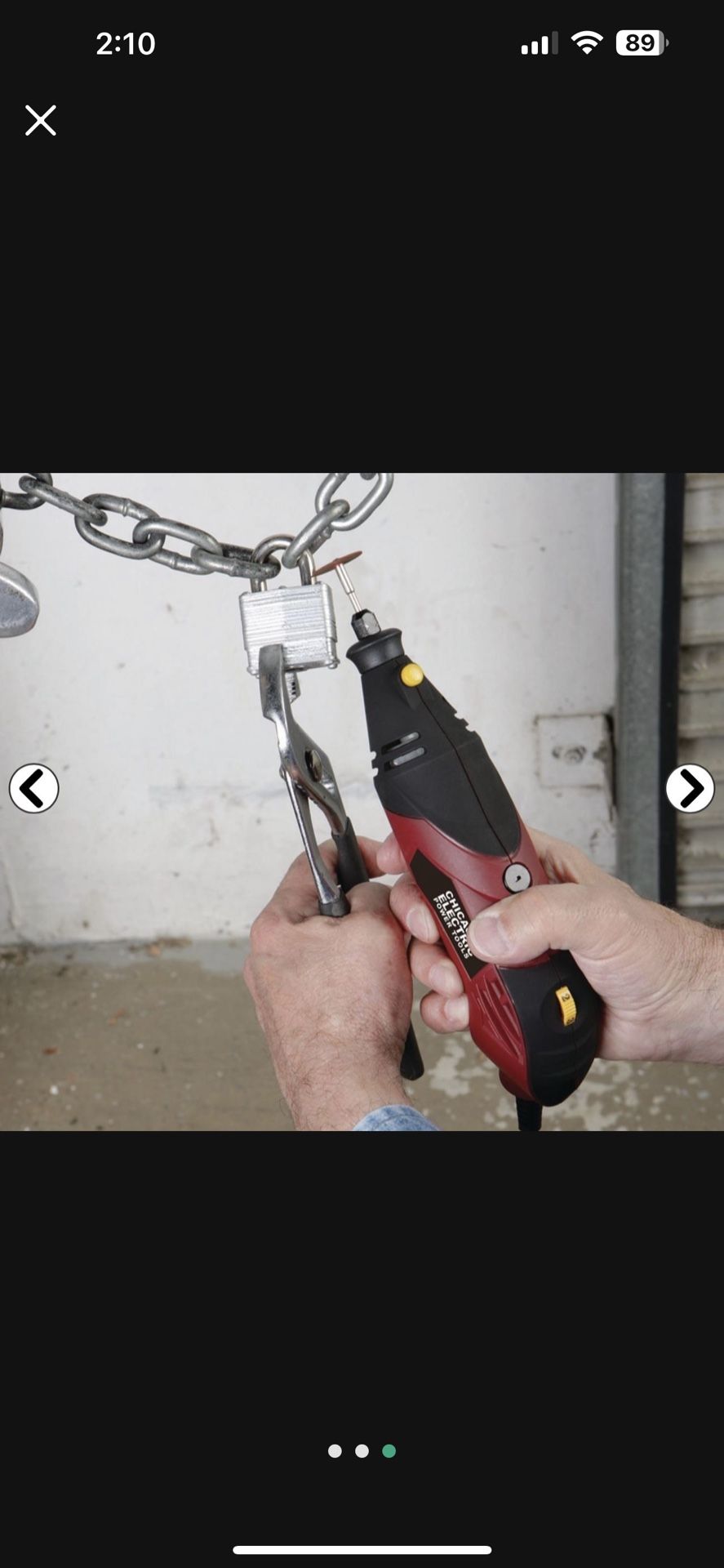 Chicago Electric Power Tools 1.3 Amp Variable Speed Rotary Tool Kit