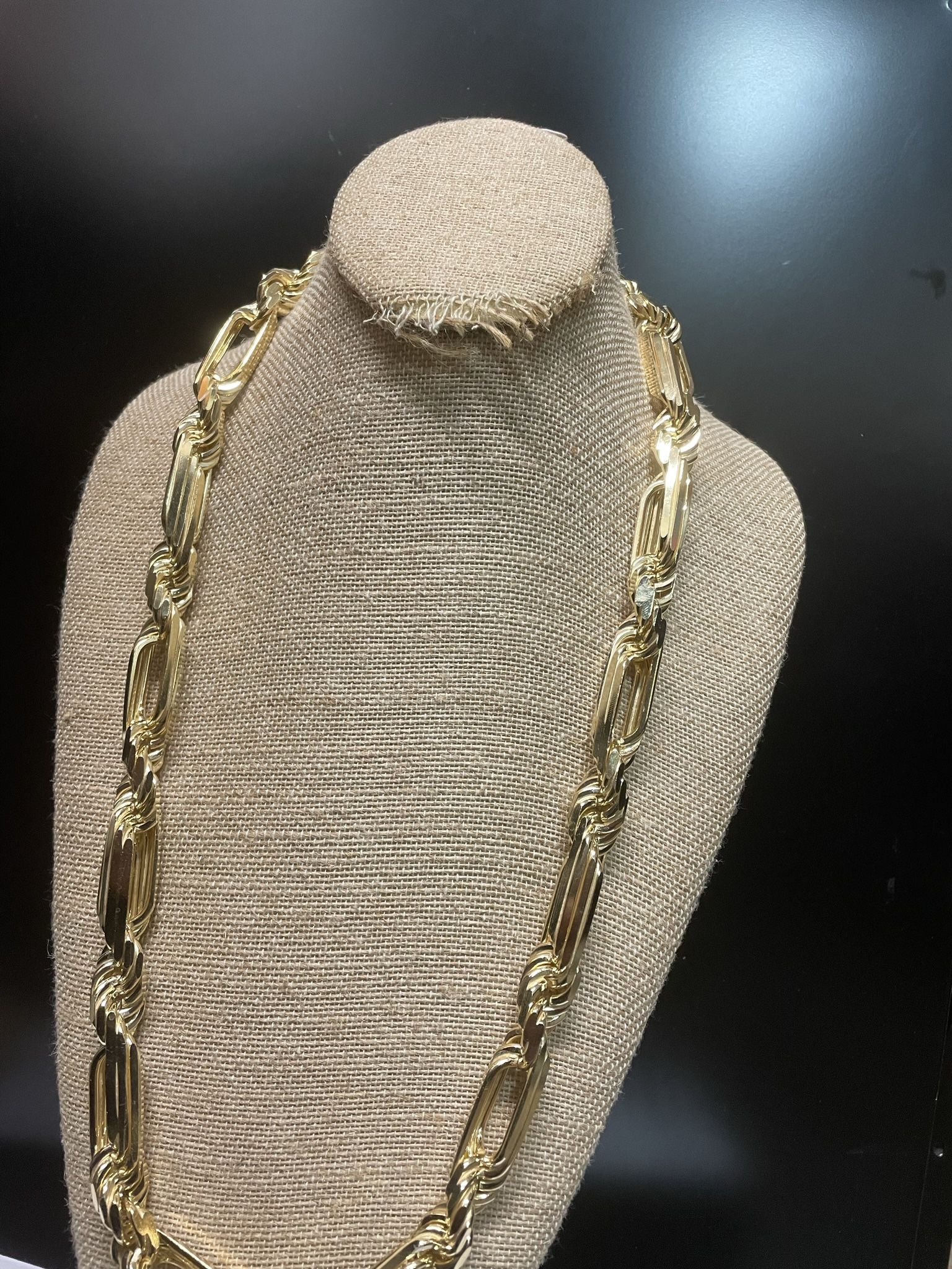 Gold Plated Sterling silver 15 MM Milano Chain