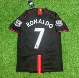 2007–2008 Manchester United Away Short Sleeve Shirt – Ronaldo #7 M