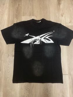 BLACK COTTON HELL STAR T SHIRT MENS SIZE LARGE
