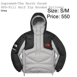 Supreme / North Face 800 Filled Half Zip Hooded Pullover