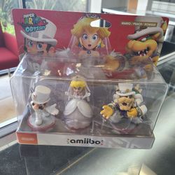 Wedding Amiibos 3 Pack Mario/Peach/Bowser