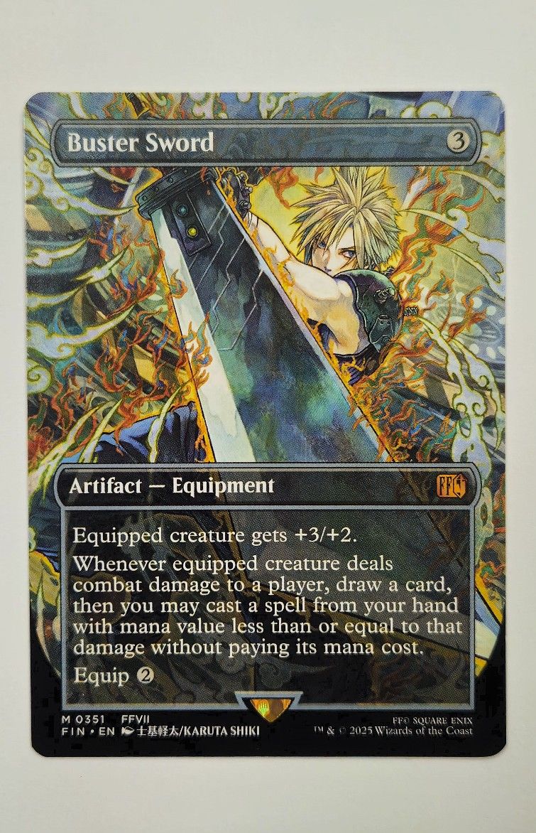 Buster Sword Extended Art (non-foil)