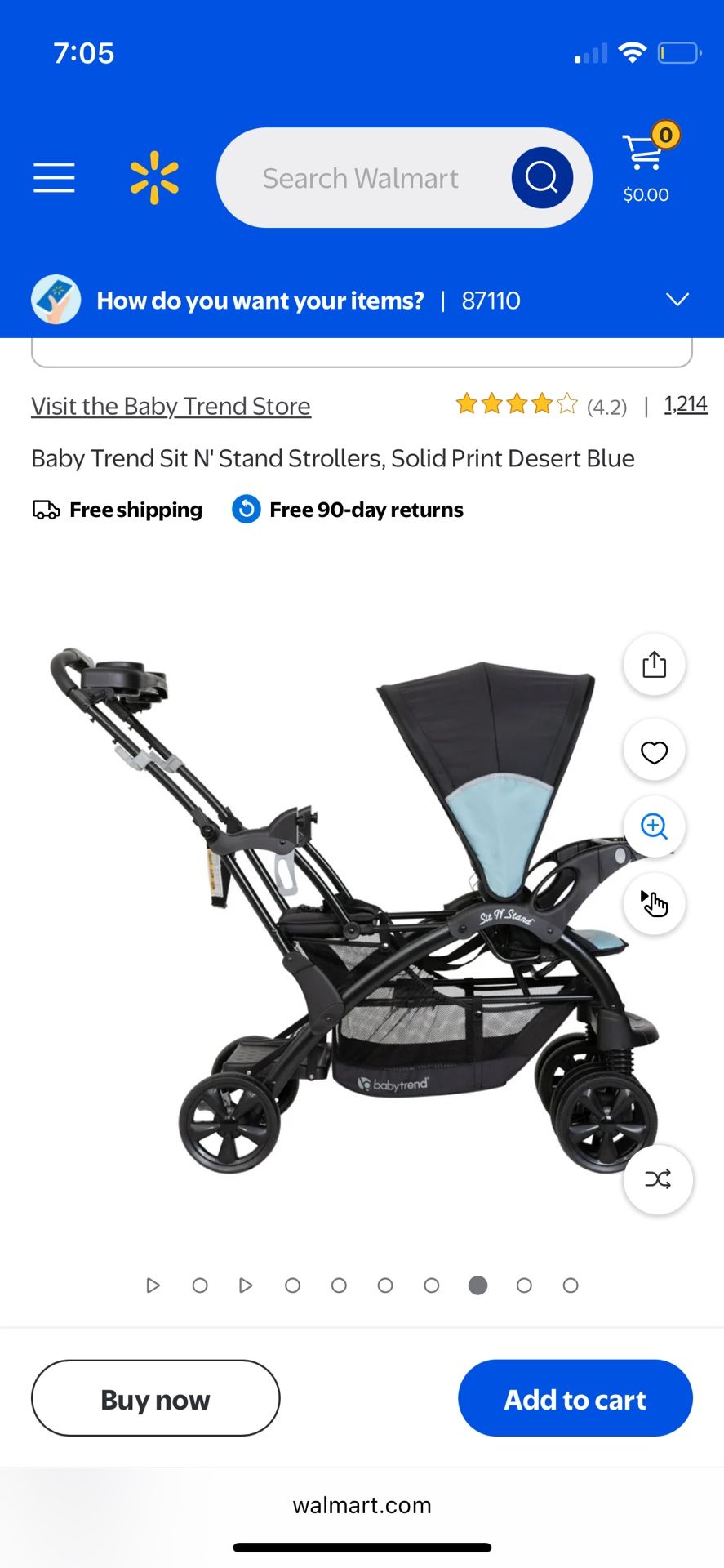 Sit N Stand Double Stroller