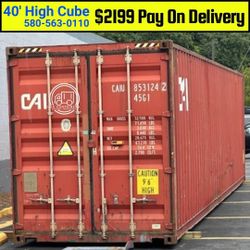 40’ HC Container - Tall Interior, Secure Storage
