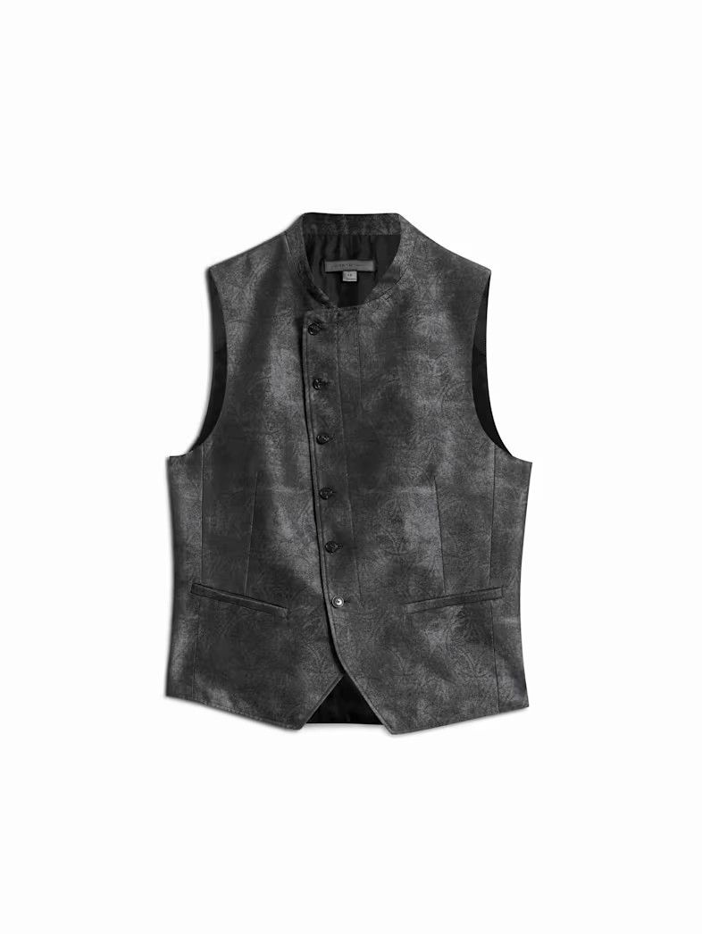 John Varvatos Beacon Vest Eclipse Heather Size EU 54 Fit To Size L