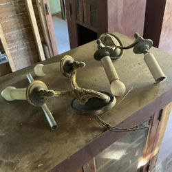 Antique Lights And 2 Barn Sinks