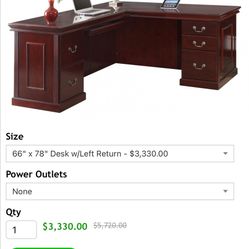 Double Pedestal L-Desk