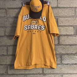 Buffalo Sabres Reebok Bundle Shirt and Hat Set