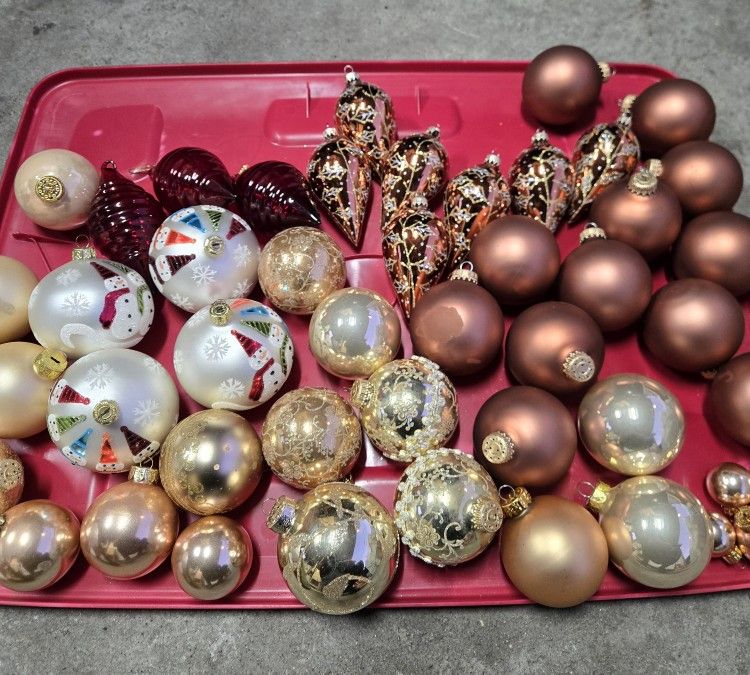 Christmas Glass Ornaments 70+ Bundle