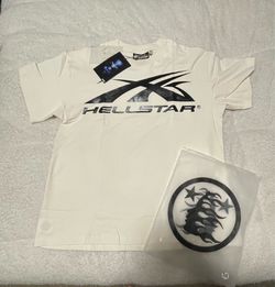 Hellstar Tee White and Black (Medium)