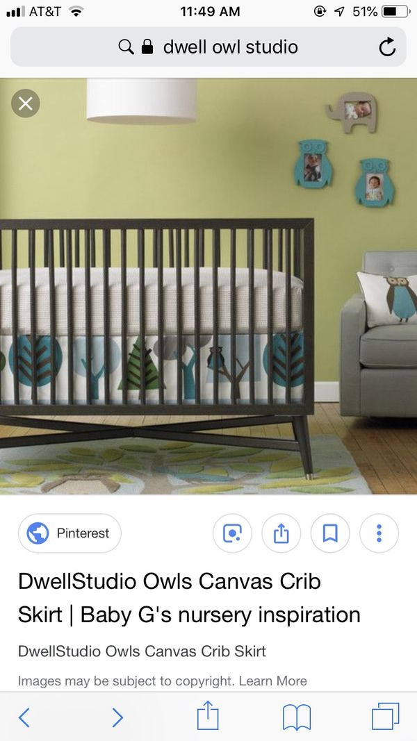Dwell Studio Owl Sky Crib Set Boy Or Girl 14 Pieces For Sale