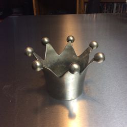 2” Pillar Candle Stand, Crown