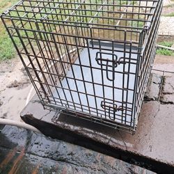 Dog Cat Chicken Cage With Metal Tray