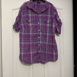 Women Western Plaid Shirt