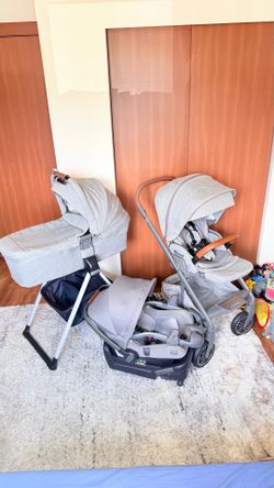 NunaStroller MIXX and Car Seat, Bassinet