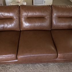 Leather Couch  Sidekick Leather Collection