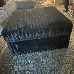 Oversized Midnight Madness (black) Ottoman