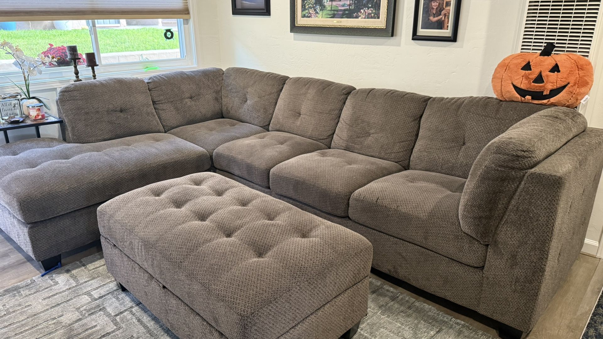 TanBeautiful L Shape Couch