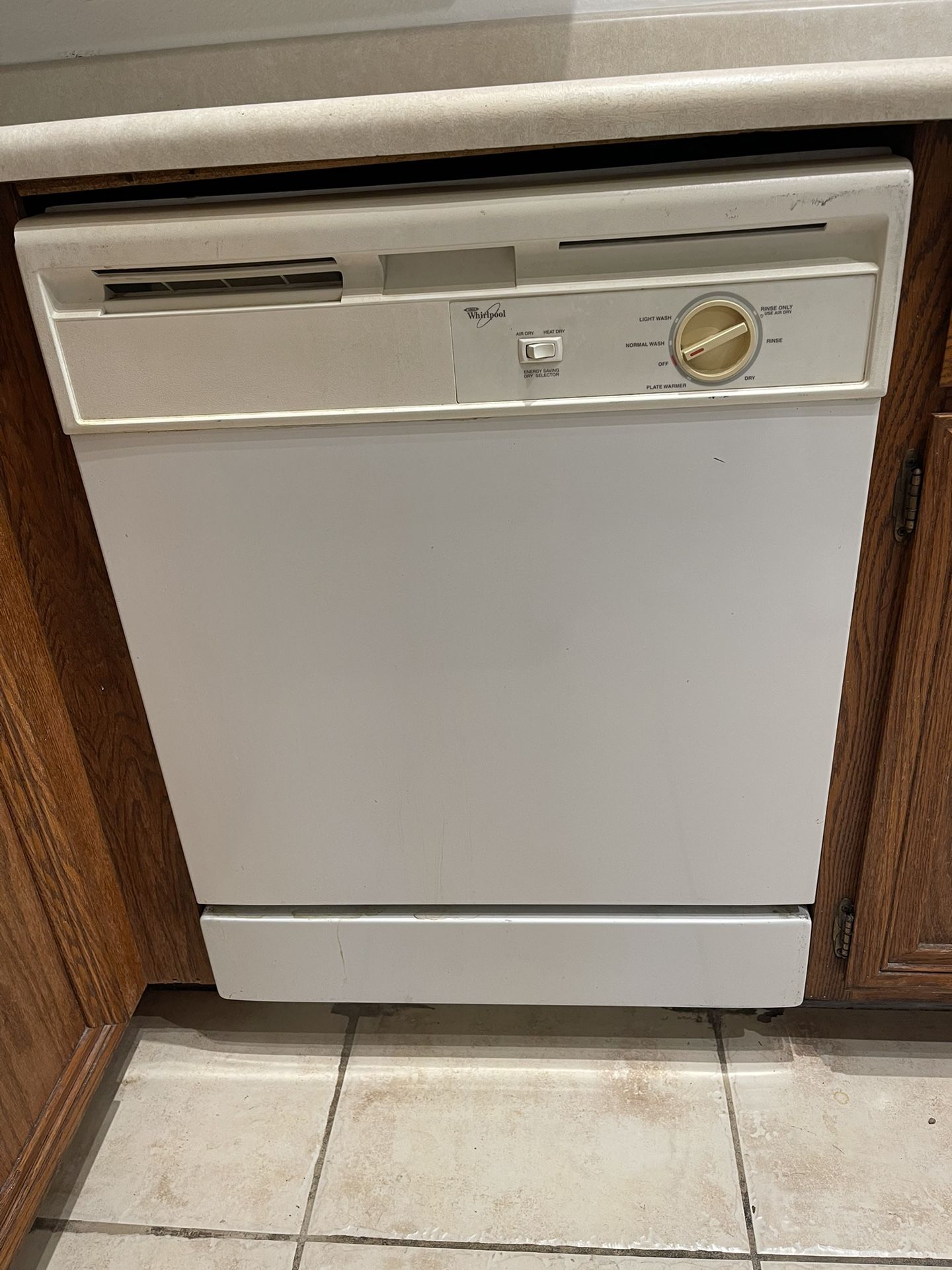 White Whirlpool Dishwasher