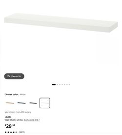 IKEALack floating shelves 42 inch