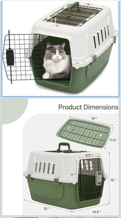 Hard-Sided Pet Travel Carrier Crate