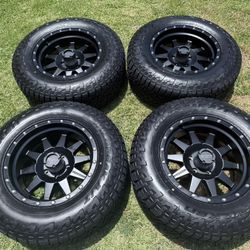 (4) 18” Method Wheels 285/65R18 Falken Wildpeak A/T 